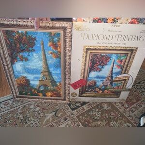 Box Christmas🎄gift Eiffel Tower completed  Diamond Art Size mentioned in picture